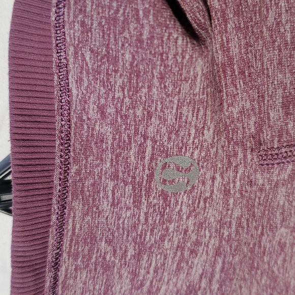 Lululemon Run Full Tilt Purple Space Dye Half Zip Jacket Pullover. Size 8 - Picture 6 of 16